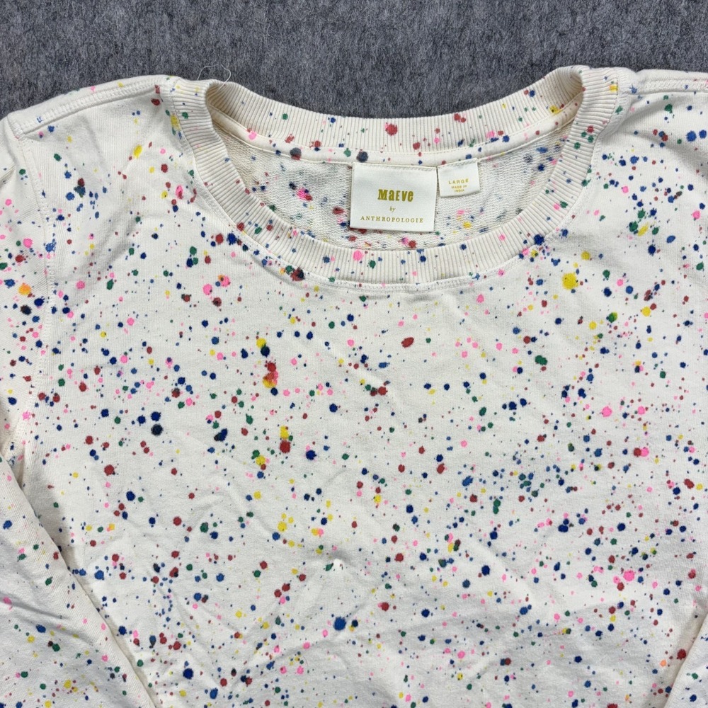Anthropologie Multicolor Speckled Sweatshirt - Picture 2 of 10